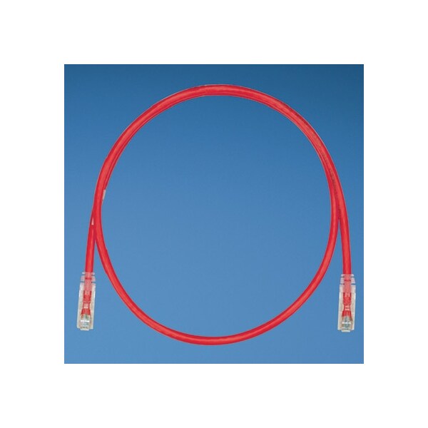 Panduit CBL ASSY MOD 24-4PR STRANDED, CAT6 IP5 T568A/B 55FT, NON-INTEG RED ROHS UTPSP55RDY